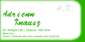 adrienn knausz business card